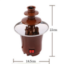Cascata de chocolate compacta ideal para festas, encontros e presentes.
