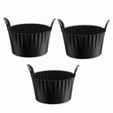Cestinha de silicone para muffins, ovos e cupcakes – kit com 3 unidades