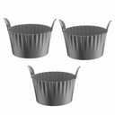 Cestinha de silicone para muffins, ovos e cupcakes – kit com 3 unidades