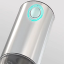 Moedor de pimenta elétrico USB com corpo em inox e silo transparente – prático e sofisticado para cozinhar