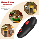 Abridor elétrico de latas com 1 toque e corte seguro – ideal para todas as idades, compacto e fácil de usar