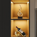 Escultura decorativa de resina com design fluido e elegante. Perfeita para sala, escritório ou mesa de centro.
