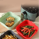 Kit com 2 formas de silicone reutilizáveis para air fryer 20cm