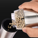 Moedor de pimenta gourmet em aço inox com ajuste fino e grosso