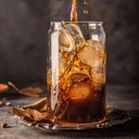 Conjunto com 6 copos de vidro 380ml, tampa de bambu e canudo. Ideal para drinks, caipirinhas e cafés gelados.