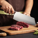 Facas japonesas Santoku Chef e Cleaver afiadas e resistentes