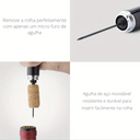 Abridor de vinho com bomba de ar e cortador, design compacto e elegante da Casa Splendida.