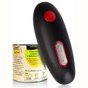 Abridor elétrico de latas com 1 toque e corte seguro – ideal para todas as idades, compacto e fácil de usar