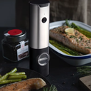 Moedor de temperos em inox escovado com base USB – Casa Splendida