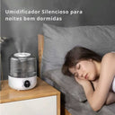Umidificador Pro branco com tanque 5 litros e medidor de névoa