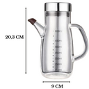 Galheteiro de vidro 800ml com bico antivazamento inox e alça ergonômica – ideal para azeite e molhos