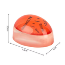 Temporizador Egg Timer cozinhando junto aos ovos, com escala visual de cozimento Soft, Medium e Hard.