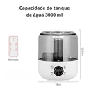 Umidificador Pro branco com tanque 5 litros e medidor de névoa