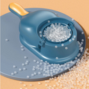 Máquina de fazer pastel amarela com alça ergonômica, ideal para cozinhar rápido e com praticidade.