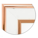 Porta-retrato acabamento mármore com moldura reta – vista frontal elegante