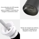 Moedor de temperos em inox escovado com base USB – Casa Splendida