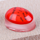 Temporizador Egg Timer cozinhando junto aos ovos, com escala visual de cozimento Soft, Medium e Hard.