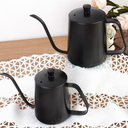 Bule inox pour over 350ml com tampa, ideal para cafés filtrados com elegância e controle.