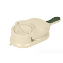 Máquina de fazer pastel amarela com alça ergonômica, ideal para cozinhar rápido e com praticidade.