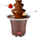 Cascata de chocolate compacta ideal para festas, encontros e presentes.