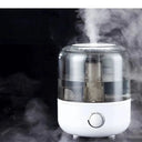 Umidificador básico branco com tanque 3 litros e medidor de névoa