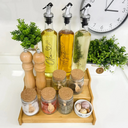 Rack de bambu 3 níveis para organização doméstica