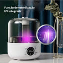 Umidificador Pro branco com tanque 5 litros e medidor de névoa