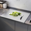 Tábua de corte inox com aba para bancada Casa Splendida