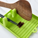 Suporte de descanso para colher e utensílios de cozinha – evita sujeira na bancada durante o preparo