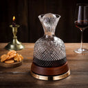 Decanter de Vinho Rotativo em Cristal 600ml Casa Splendida