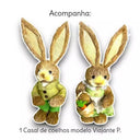 Decoração de Páscoa Kit 2 Coelhos Mágicos Casa Splendida