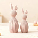 Decoração de Páscoa Kit Coelhos Orelha Dobrada Bege