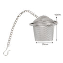Infusor de chá e temperos em formato de cesto com corrente em aço inox de 4,5 cm – Casa Splendida