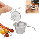 Infusor de chá e temperos em formato de cesto com corrente em aço inox de 4,5 cm – Casa Splendida