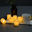 Kit com 24 velas eletrônicas LED com luz quente e efeito de chama realista para festas e decoração