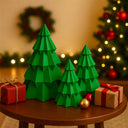 Kit Mini Árvores de Natal Decorativas (3 peças) – Casa Splendida