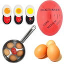Temporizador Egg Timer cozinhando junto aos ovos, com escala visual de cozimento Soft, Medium e Hard.