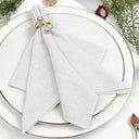 guardanapo de gaze 30x30 em tons suaves sobre prato – jogo com 6