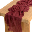 Caminho de mesa de gaze cheesecloth estilo rústico-elegante para decoração de casamentos, festas e mesa posta – Casa Splendida