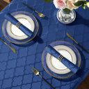 Porta-guardanapos metálicos vazados com acabamento eletroplated em Espiral Dourado para decoração de mesa posta