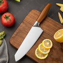 Facas japonesas Santoku Chef e Cleaver afiadas e resistentes