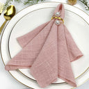 guardanapo de gaze 30x30 em tons suaves sobre prato – jogo com 6