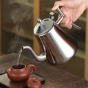 Chaleira inox prata com infusor removível para chá solto Casa Splendida