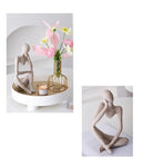 Estátua abstrata O Pensador em resina premium para decoração elegante e moderna de interiores