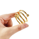 Porta-guardanapos metálicos vazados com acabamento eletroplated em dourado e prata para decoração de mesa posta