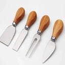 Tábua de corte em bambu com faca para queijos – 35,5x28cm