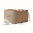 Kit 4 Organizadores Dobráveis p/ Roupas – Cinza ou Caqui