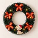 Guirlanda de Natal Pet Personalizada 40 cm