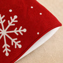 Kit 4 Peças Capa de Almofada de Natal Rústica Flocos de Neve 45x45 cm
