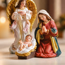 Presépio de Natal em Resina 11 Peças 12,5cm Colorido Casa Splendida